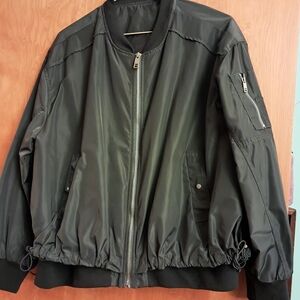 Women's Black Greenish Jacket